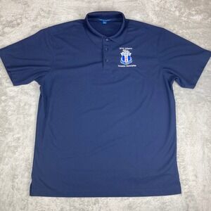 Port Authority‎ 127th Infantry Veterans Association Polo Shirt Mens XL Navy Blue